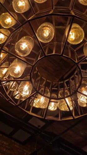Izhevsk at dusk: restaurant interiors and street life