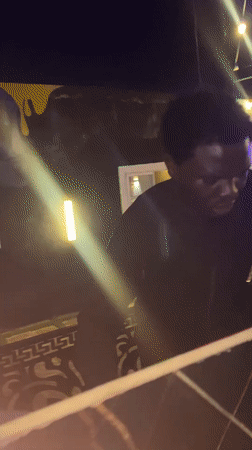 Night out at a lively open-air venue in Gura Top, Nigeria