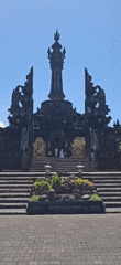 Wedding photos, temple views, street scenes documented across Denpasar