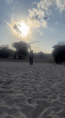 Morning Beach Activities and Kite Flying in Kuta Selatan