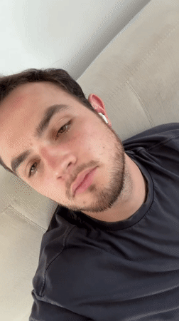 Man photographed resting on couch in Mexican town