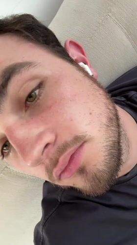 Man photographed resting on couch in Mexican town