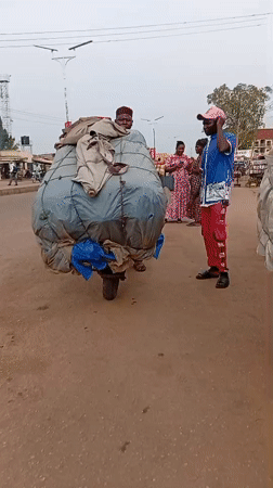 Morning street market activity documented in Sabon Tasha Nigeria