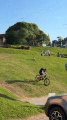 Afternoon cycling and recreation activities observed in Tyumen, Russia