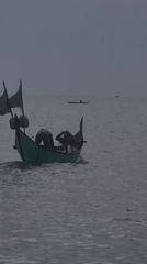 Early morning fishing operations and market activity in Lhokseumawe