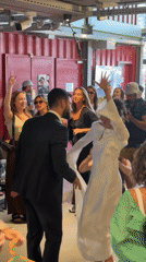 Wedding celebration and daily life captured across Tel Aviv