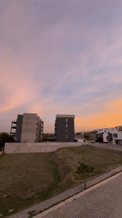 Dusk captures residential buildings in Santa Clara Ocoyucan