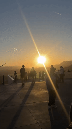 Late night activity documented at LA's Griffith Observatory
