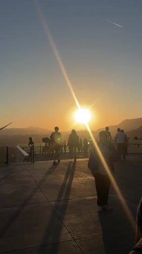 Late night activity documented at LA's Griffith Observatory