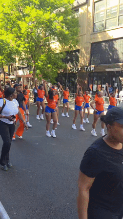 Street parade with dancers and performers draws crowds in NYC
