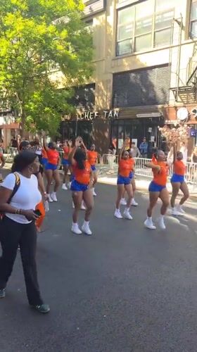 Street parade with dancers and performers draws crowds in NYC