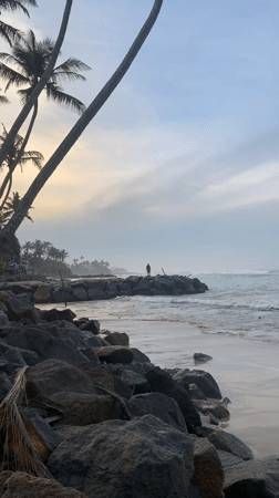 Dawn beach scenes documented along Sri Lankan coast