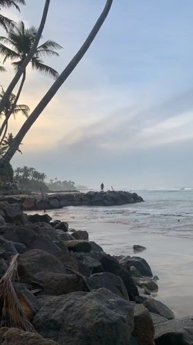 Dawn beach scenes documented along Sri Lankan coast