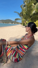 Relaxed morning on a pristine Ko Samui beach