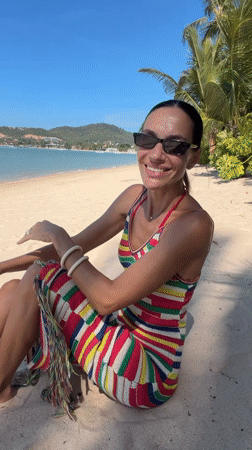 Relaxed morning on a pristine Ko Samui beach