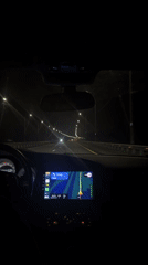 Dashcam captures nighttime highway drive in Krol'chatnik, Russia