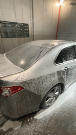 Routine car wash and maintenance observed in Zlatograd, Bulgaria
