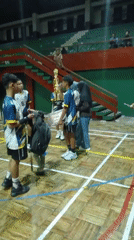 Youth volleyball tournament awards ceremony, Wonogiri Regency, Indonesia