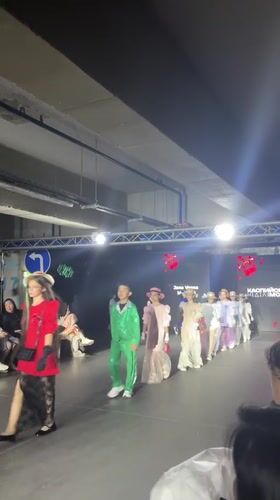 Children model colorful outfits at Astrakhan fashion show