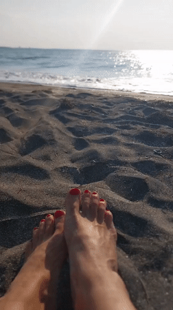 Lazy beach morning on the Black Sea coast, Burgas