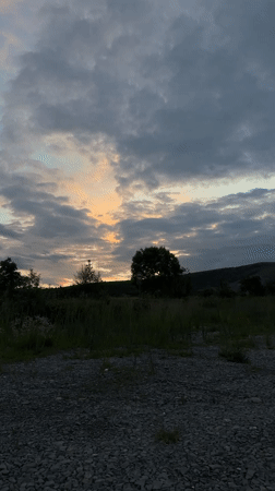 Sunset Views Captured Over Montana Bulgaria Countryside