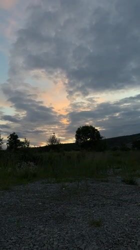 Sunset Views Captured Over Montana Bulgaria Countryside
