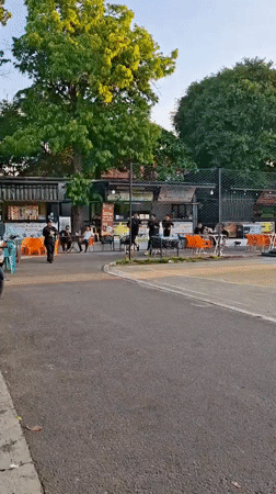 Morning life documented across Lhokseumawe: sports, commerce, street maintenance