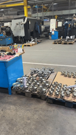 Machine shop interior documented in Vratsa, Bulgaria