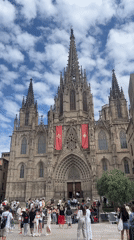 Barcelona city center extensively documented during two-hour walking tour