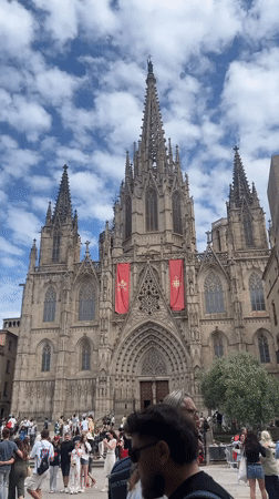 Barcelona city center extensively documented during two-hour walking tour