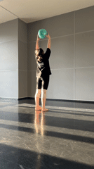 Dancer practices handstand routine in Saint Petersburg studio