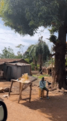 Drive through rural Nigerian village captured on video