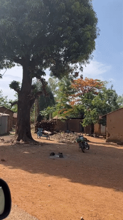 Drive through rural Nigerian village captured on video
