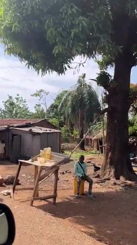Drive through rural Nigerian village captured on video