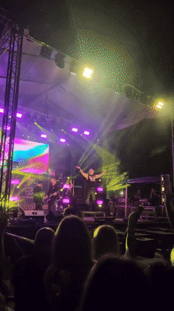 Outdoor concert lights up a summer evening in Hévíz