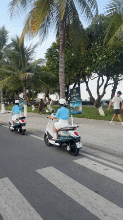 Scooter group tours Nha Trang at sunset