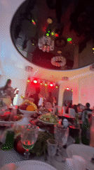 Social gathering documented at Yerevan restaurant venue