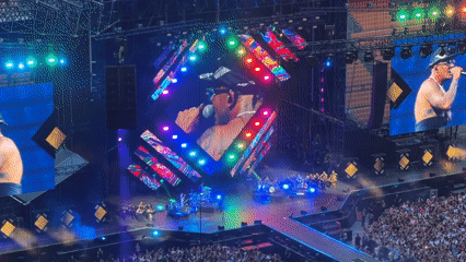 Major stadium concert at San Siro Milan draws massive crowd