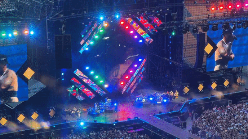Major stadium concert at San Siro Milan draws massive crowd