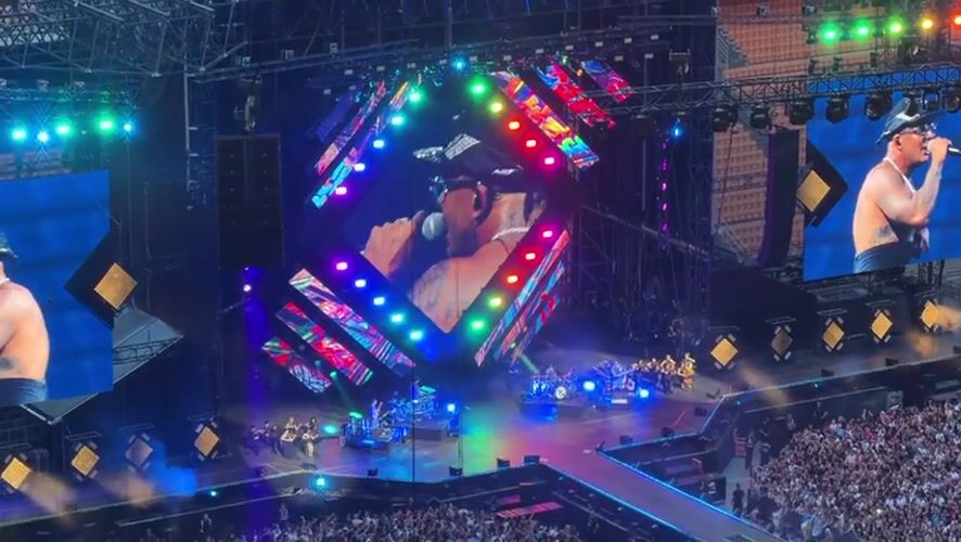 Major stadium concert at San Siro Milan draws massive crowd