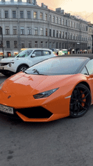 Street life and luxury car spotted in Saint Petersburg