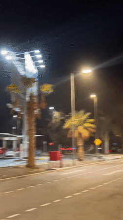 Late-night airport activity documented in Arica, Chile