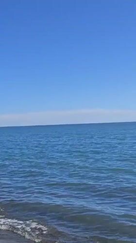 Serene beach day recorded in Chabkwara, Abkhazia