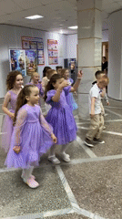 Children's party celebration documented in Noviy, Russia