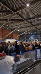 London Underground Station Shows Normal Evening Commuter Activity