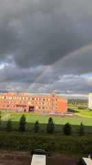 Double rainbow over Фролы after an August afternoon rain