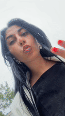 Woman Takes Multiple Selfies Around Plovdiv During Morning Hours