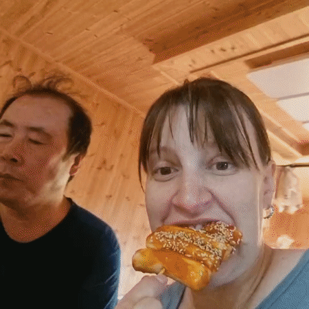 Family cooking tteokbokki and baby playtime in Korean home