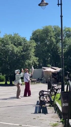 Morning life unfolds in sunny Varna parks and squares