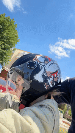 Scooter ride captured on video in sunny Fethiye, Turkey
